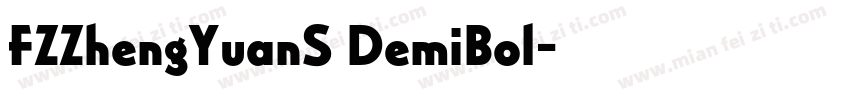 FZZhengYuanS DemiBol字体转换